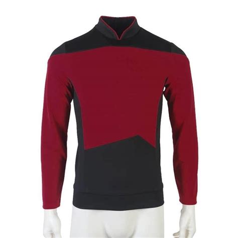 Star Trek TNG Cosplay Costume Red Shirt Starfleet Operations Uniforms