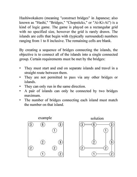 Easy Medium And Hard Hashi Bridges Puzzles Printable Pdf Bundle Of