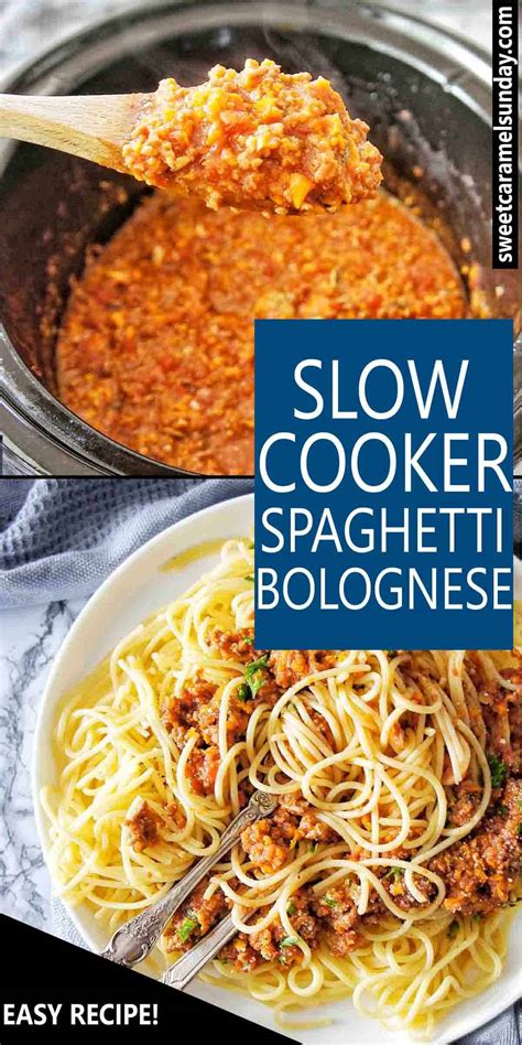 Slow Cooker Spaghetti Bolognese At Mary Acosta Blog