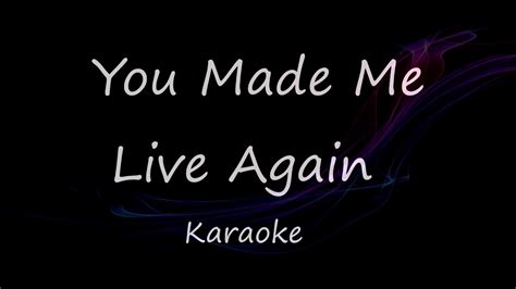 You Made Me Live Again Karaoke Janet Basco Youtube