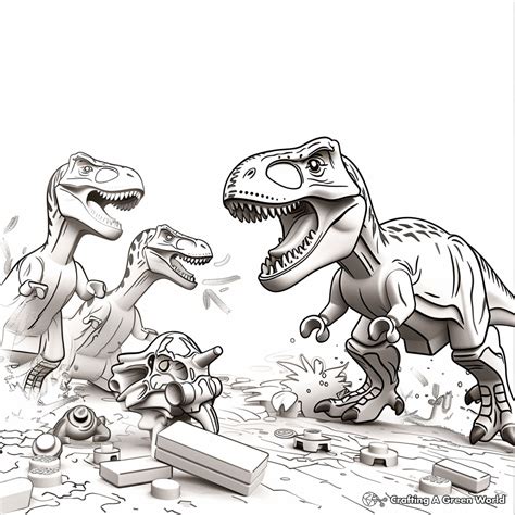 Indominus Rex Lego Jurassic World Coloring Pages Artstation Lego