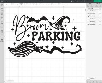 Broom Parking Halloween Svg By Blacksnowshopth Tpt