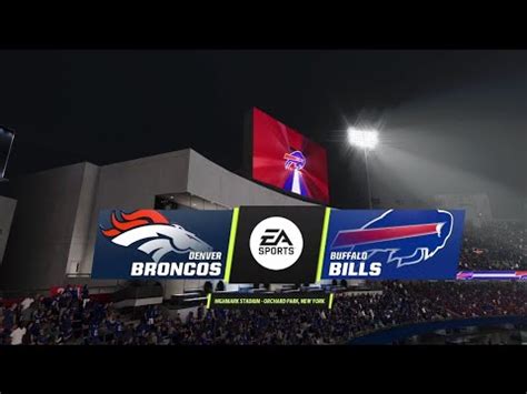 Broncos Vs Bills Week 10 Simulation Madden 24 Rosters YouTube