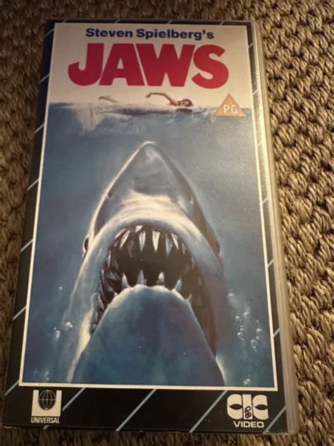 Jaws Roy Scheider Robert Shaw Richard Dreyfuss Vhs Video Tape