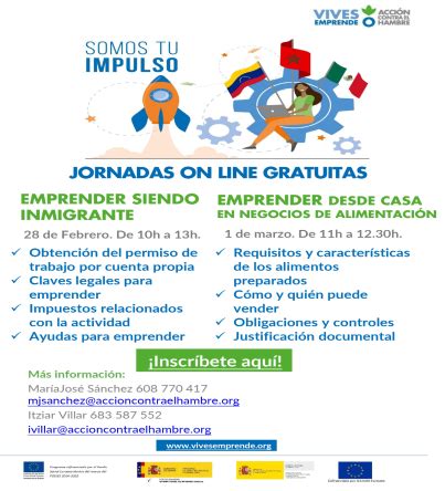 Jornadas On Line Gratuitas Vives Emprende Acci N Contra El Hambre