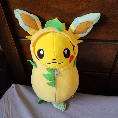 Pikachu Leafeon Nebukuro Banpresto Pokemon Plush On Carousell