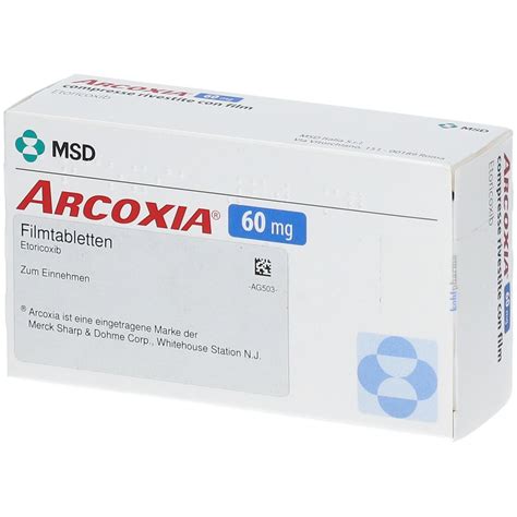 Arcoxia 60 Mg 50 St Mit Dem E Rezept Kaufen Shop Apotheke