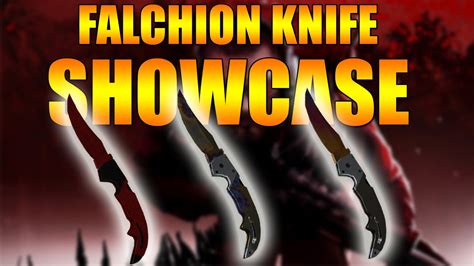 CS GO ALL Falchion Knives Fade Case Hardened Crimson Web SHOWCASE