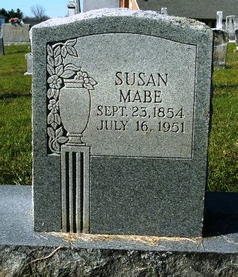 Susan Mabe Mabe Monumento Find A Grave