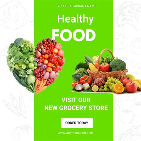 Healthy Foods Flyer Template Postermywall