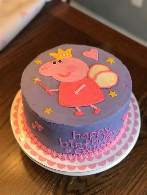 Fairy princess Peppa Pig cake