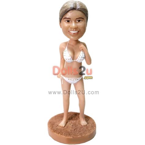 Custom Female In Bikini Bobbleheads Dolls U Bobbleheads Sculpted From Your Photos