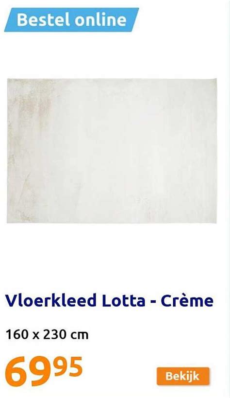 Vloerkleed Lotta Crème Aanbieding bij Action 1Folders nl