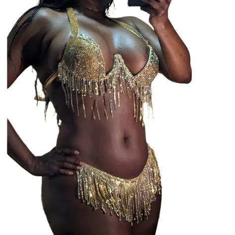 Metallic Bikini Etsy