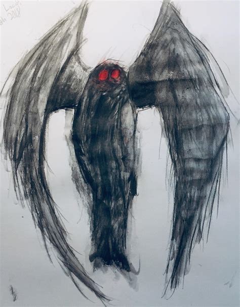 Mothman Drawing By Me Scrolller