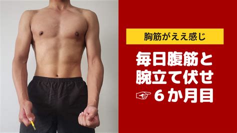 【半年達成】毎日腹筋と腕立てをしたらどこまでムキムキになるか【筋トレ】 チャリ猿ブログ