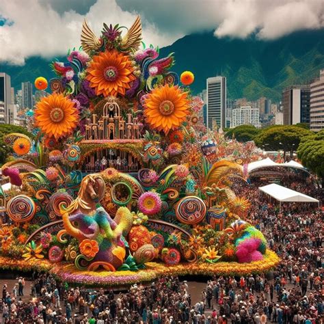 premium photo  large crowd  people  gathered   carnival parade