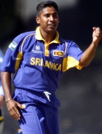 Chaminda Vaas Celebrates After Taking The Wicket Of Desmond Chumney