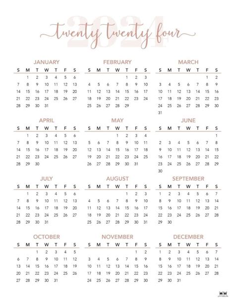 Yearly Calendars Free Printables Printabulls Kalender