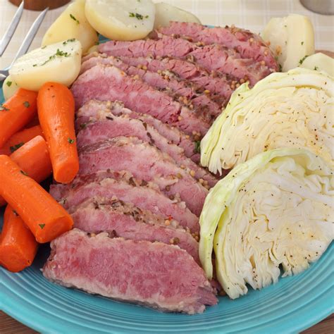 Traditional Irish Food Corned Beef And Cabbage