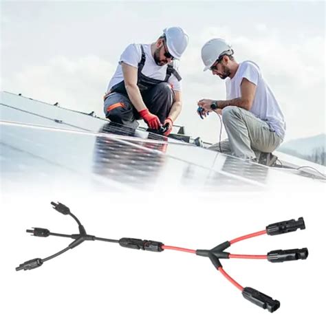 ZUVERL SSIGES SOLARPANEL KABEL Rot Schwarz Y Kreuzung F R Verbesserte