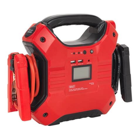 Sealey Jump Starter Power Pack Lithium Ion Phosphate Lifepo V