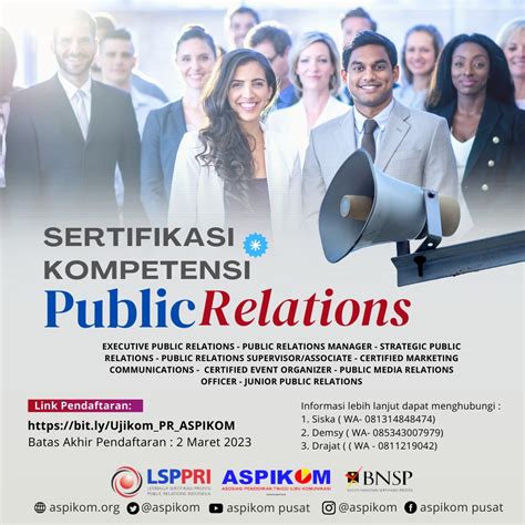 Pendaftaran Sertifikasi Kompetensi Public Relations ASPIKOM