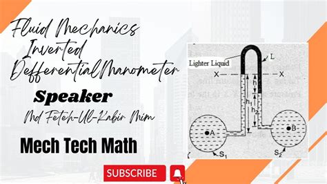 Inverted U Tube Differential Manometer