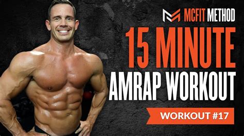 15 Minute Home Amrap Workout Burn Fat And Build Muscle Youtube