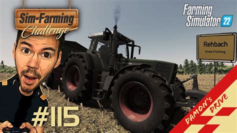 LS22 Sim Farming Challenge Rehbach 115 Corn Kreise Mit Dem