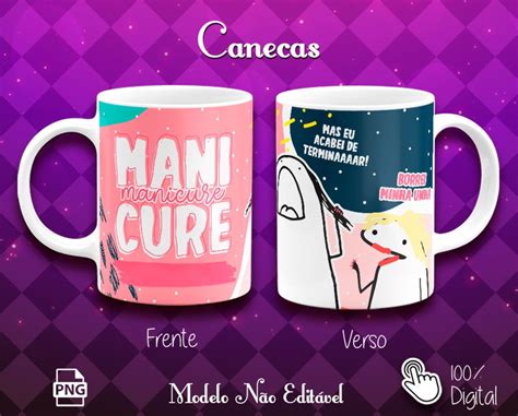 Arte Digital Canecas Flork Manicure Cn Elo