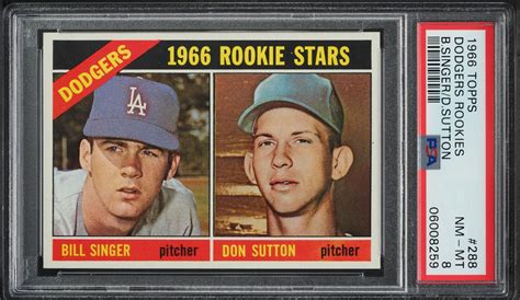 Topps Bill Singer Don Sutton Rookie Psa Nm Mt