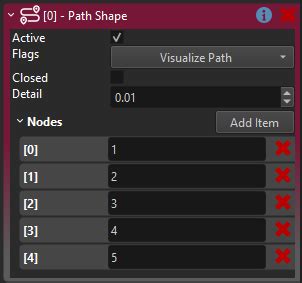 Path Shape Component Ezengine