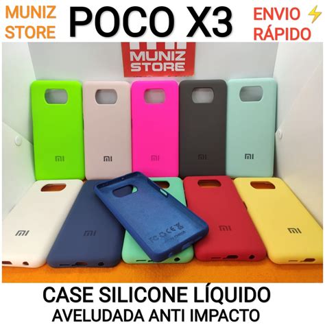 Capa Poco X3 NFC Pro Xiaomi Capinha Silicone Liquido Original