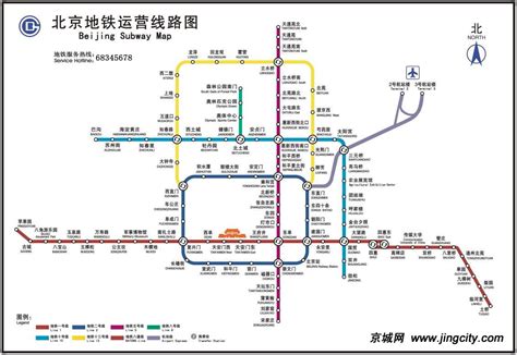 北京地铁运营线路图2008年最新版交通出行生活资讯京城网