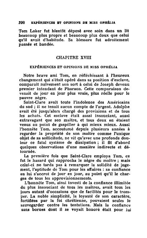 La Case de loncle Tom ou la Vie des nègres en Amérique Chapitre