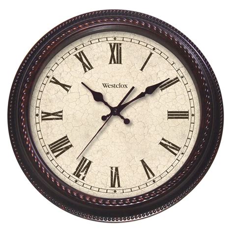 Westclox 20 Round Marbled Case Roman Numeral Wall Clock And Reviews Wayfair