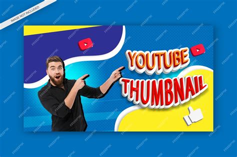 modern youtube thumbnail background design template  awesome text