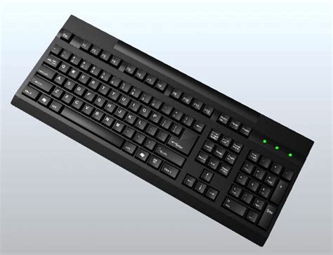 Keyboard 3D Model Maya