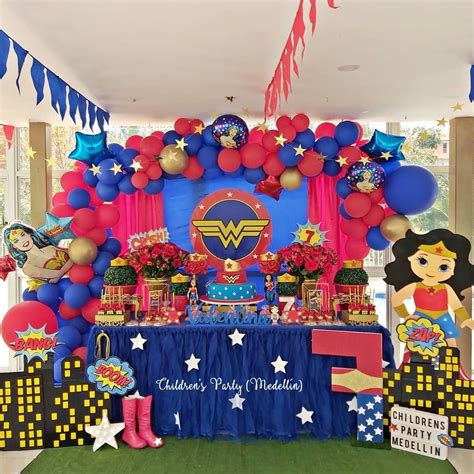 Fiesta De Wonder Woman Cumpleaños De La Mujer Maravilla Mujer Maravilla Fiesta Mujer Maravilla