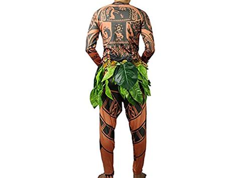 Mens Moana Maui Tattoo Costume