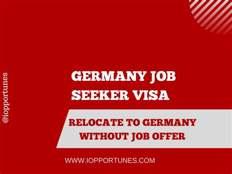 Germany Job Seeker Visa Relocate To Germany Without Job Offer