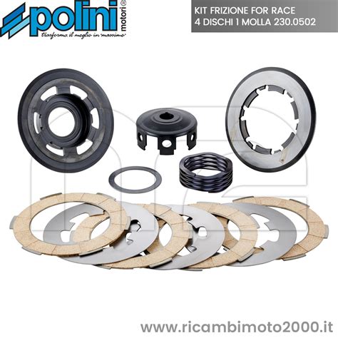 Frizioni Kit Frizione Polini Racing Wave For Race 4 Dischi 1 Molla