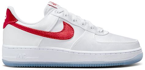 (Women) Nike Air Force 1 Low 'Satin - White Gym Red' DX6541-100 ...