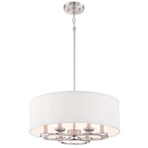 Pendants And Chandeliers Collection Pendant In Satin Platinum With