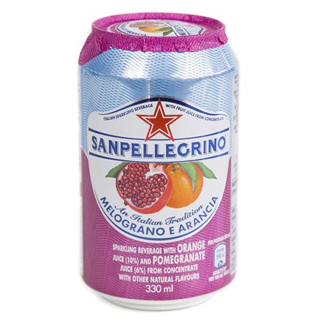 義大利 Spellegrino 聖沛黎洛氣泡水果水 柑橘紅石榴口味 330ml｜美食飲品｜hola 和樂家居