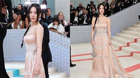 Look Song Hye Kyo Makes Her Met Gala Debut In A Fendi Dress Preview Ph