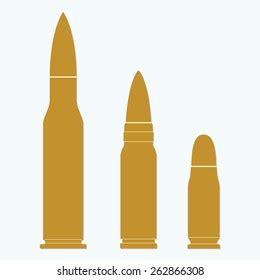 Gun Bullet Vector Design Illustration Isolated Stock Vector Royalty