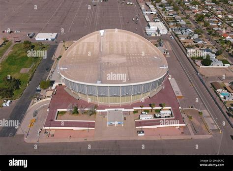 An Aerial View Of The Arizona Veterans Memorial Coliseum Tuesday