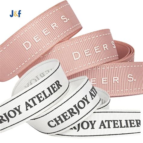 Wholesale Custom Ribbon Personalized 3d Embossed Printing Satin Ribbon